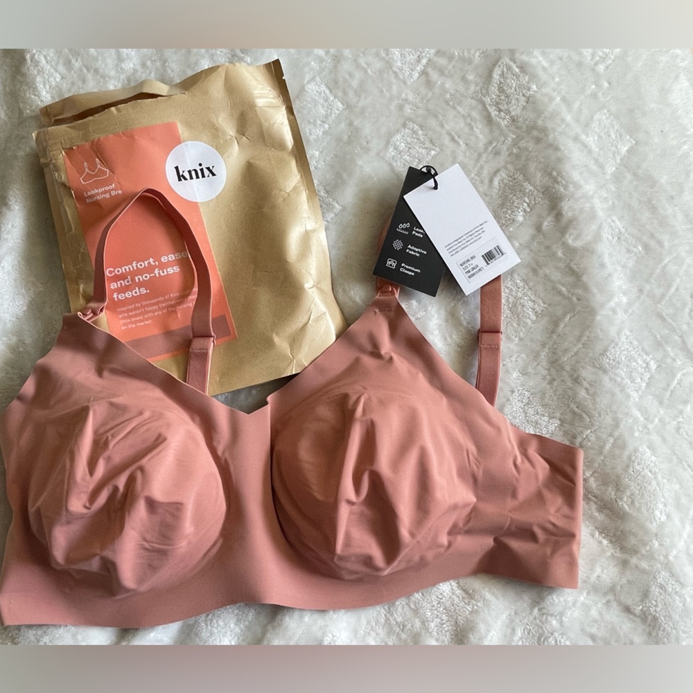 knix Wireless Maternity/Nursing Bra in Pink Ginger